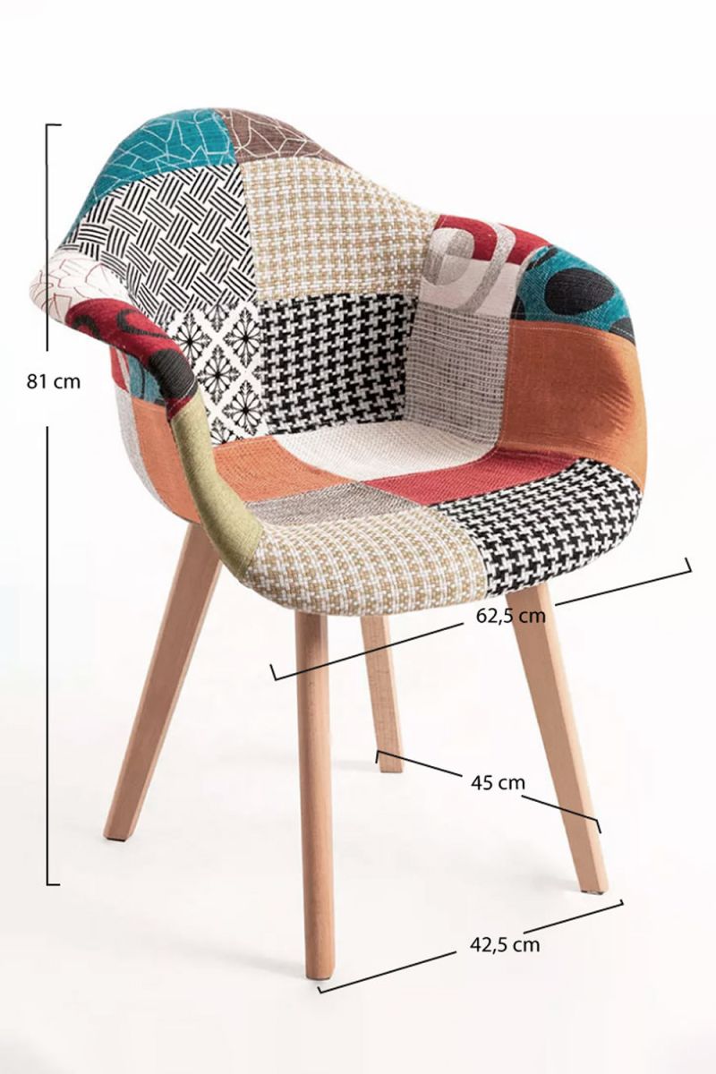 Cadeira Belu Patchwork - O Desenho Patchwork para sua Casa
