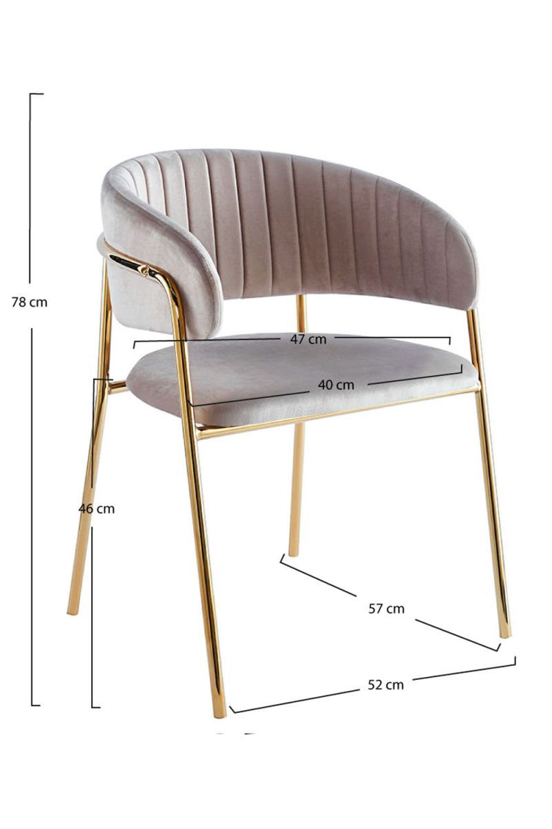 Cadeira Moniel Golden Veludo - A Cadeira de Sala de Jantar Perfeita Cadeira Moniel Golden Veludo - A Cadeira de Sala de Jantar Perfeita