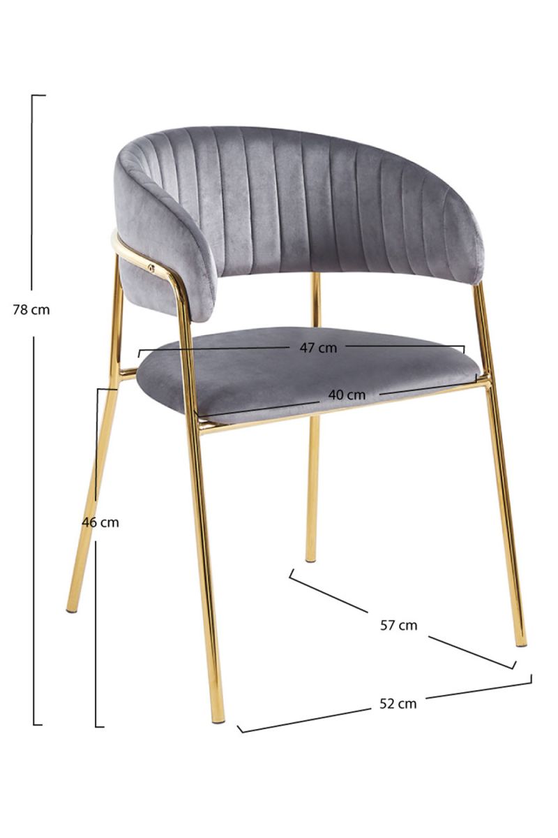 Cadeira Moniel Golden Veludo - A Cadeira de Sala de Jantar Perfeita Cadeira Moniel Golden Veludo - A Cadeira de Sala de Jantar Perfeita