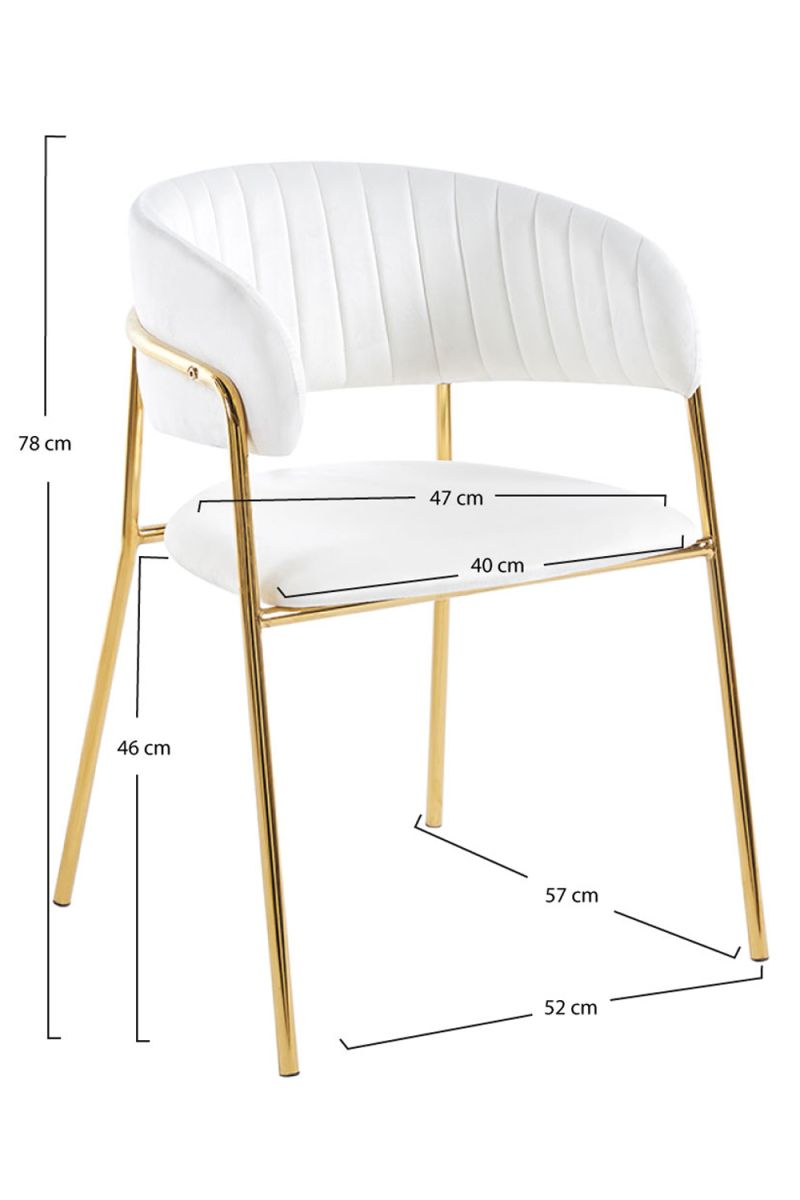Cadeira Moniel Golden Veludo - A Cadeira de Sala de Jantar Perfeita Cadeira Moniel Golden Veludo - A Cadeira de Sala de Jantar Perfeita