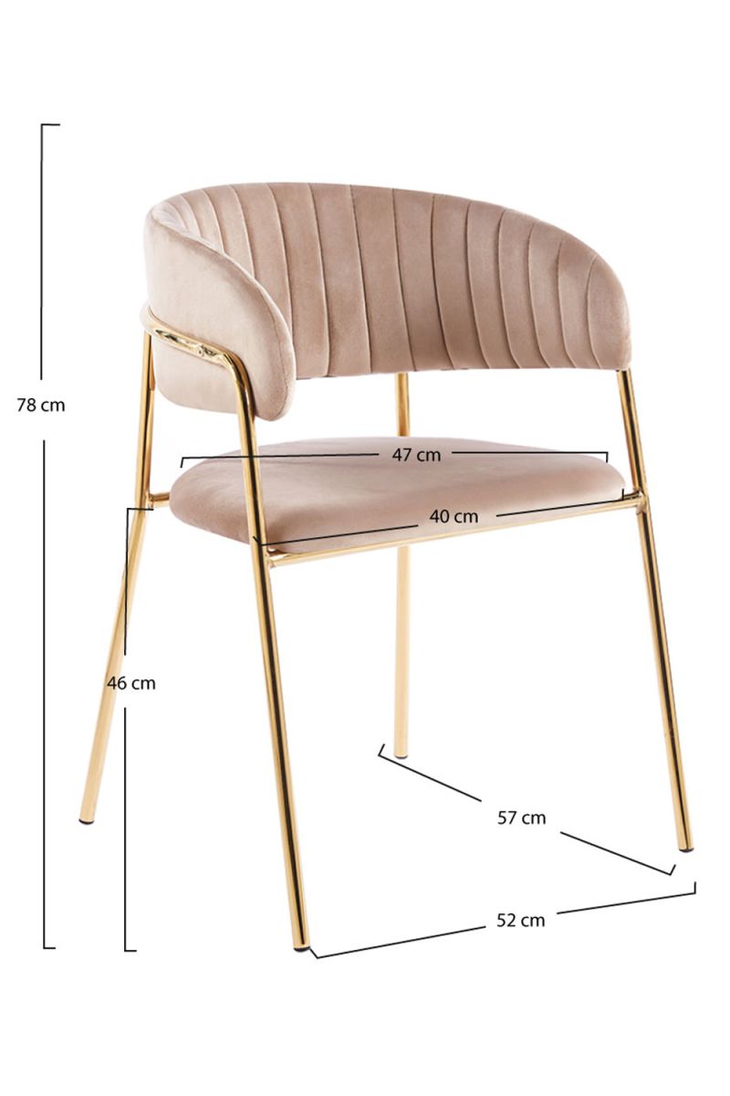 Cadeira Moniel Golden Veludo - A Cadeira de Sala de Jantar Perfeita Cadeira Moniel Golden Veludo - A Cadeira de Sala de Jantar Perfeita