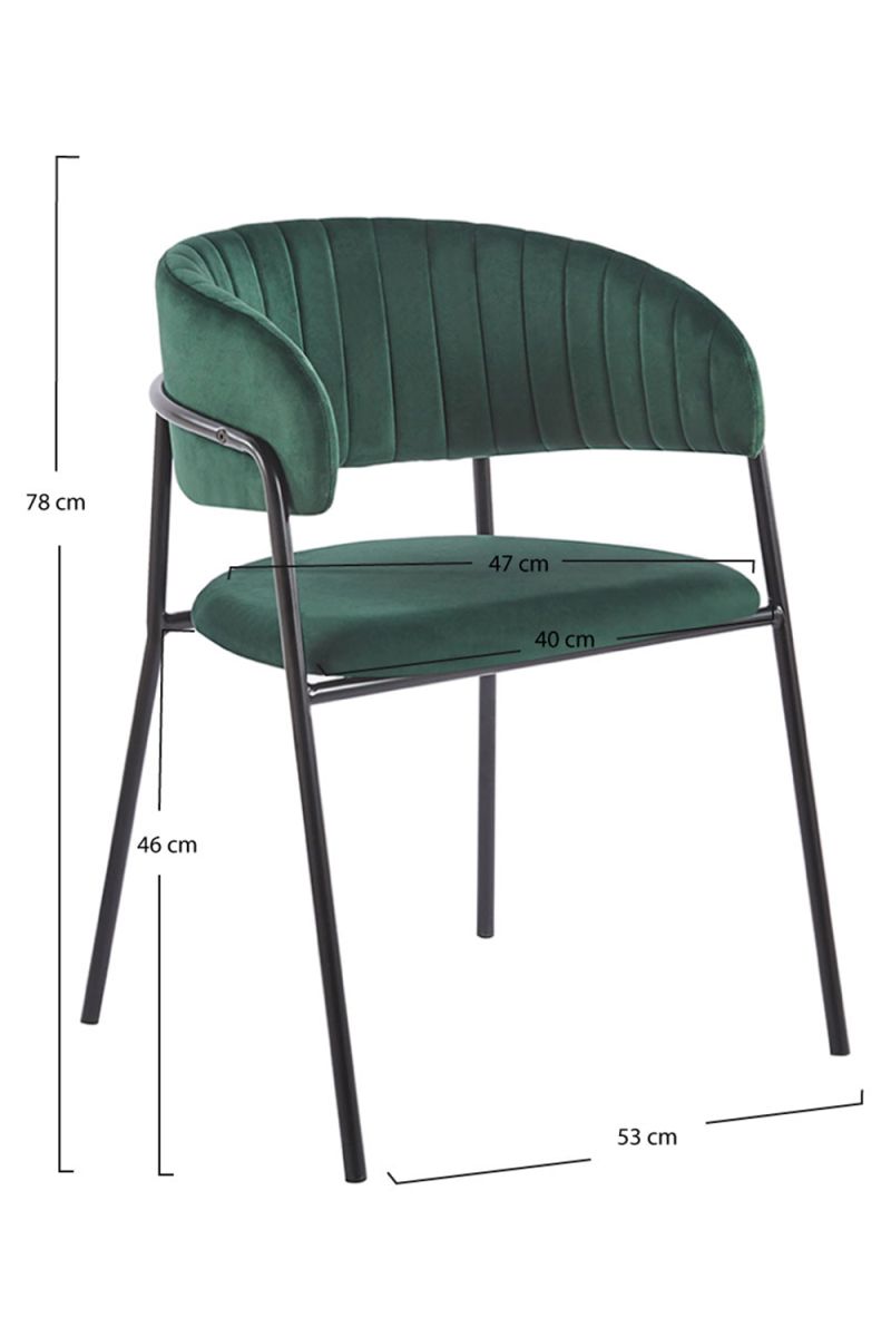 Cadeira Moniel Black Veludo - A Cadeira de Sala de Jantar Perfeita Cadeira Moniel Black Veludo - A Cadeira de Sala de Jantar Perfeita