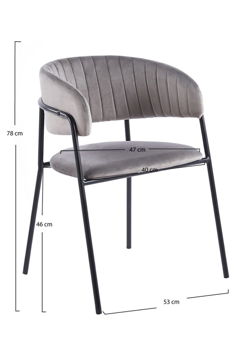 Cadeira Moniel Black Veludo - A Cadeira de Sala de Jantar Perfeita Cadeira Moniel Black Veludo - A Cadeira de Sala de Jantar Perfeita