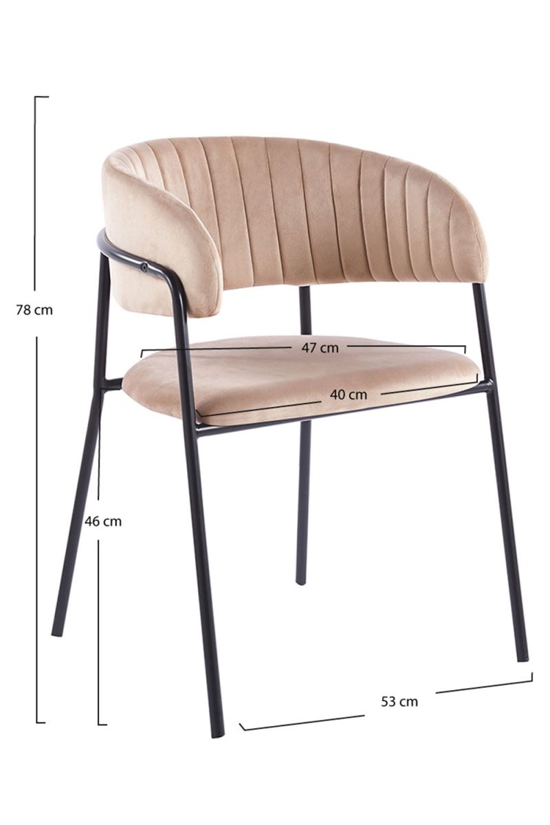Cadeira Moniel Black Veludo - A Cadeira de Sala de Jantar Perfeita Cadeira Moniel Black Veludo - A Cadeira de Sala de Jantar Perfeita