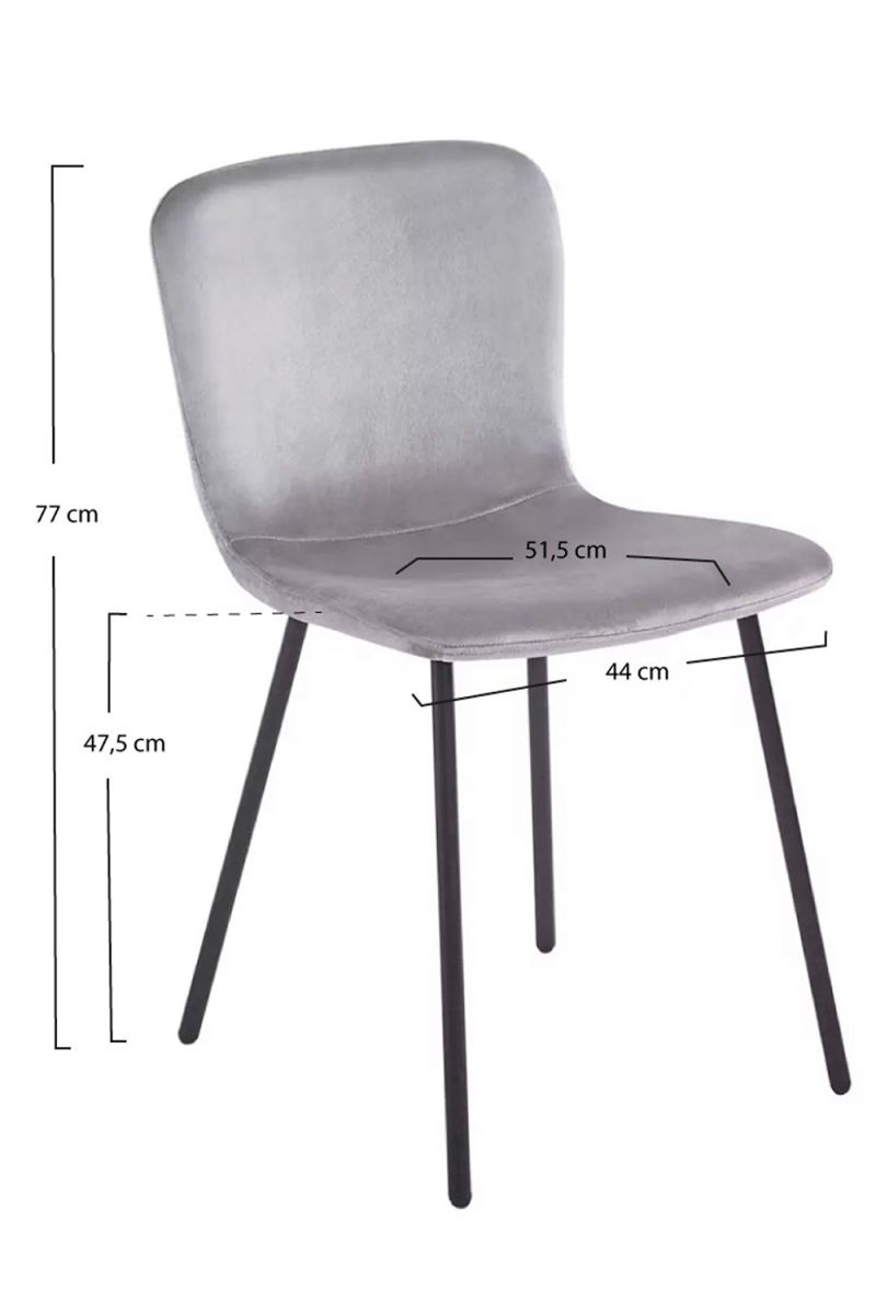 Cadeira Welna Veludo - Cadeiras Sala Jantar Cadeira Welna Veludo - Cadeiras Sala Jantar