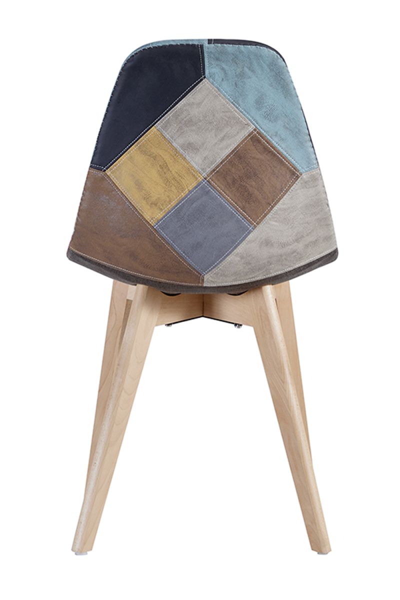 Pack 6 Cadeiras Kelen Patchwork Couro Sintético - Packs Cadeiras Sala Jantar Pack 6 Cadeiras Kelen Patchwork Couro Sintético - Packs Cadeiras Sala Jantar