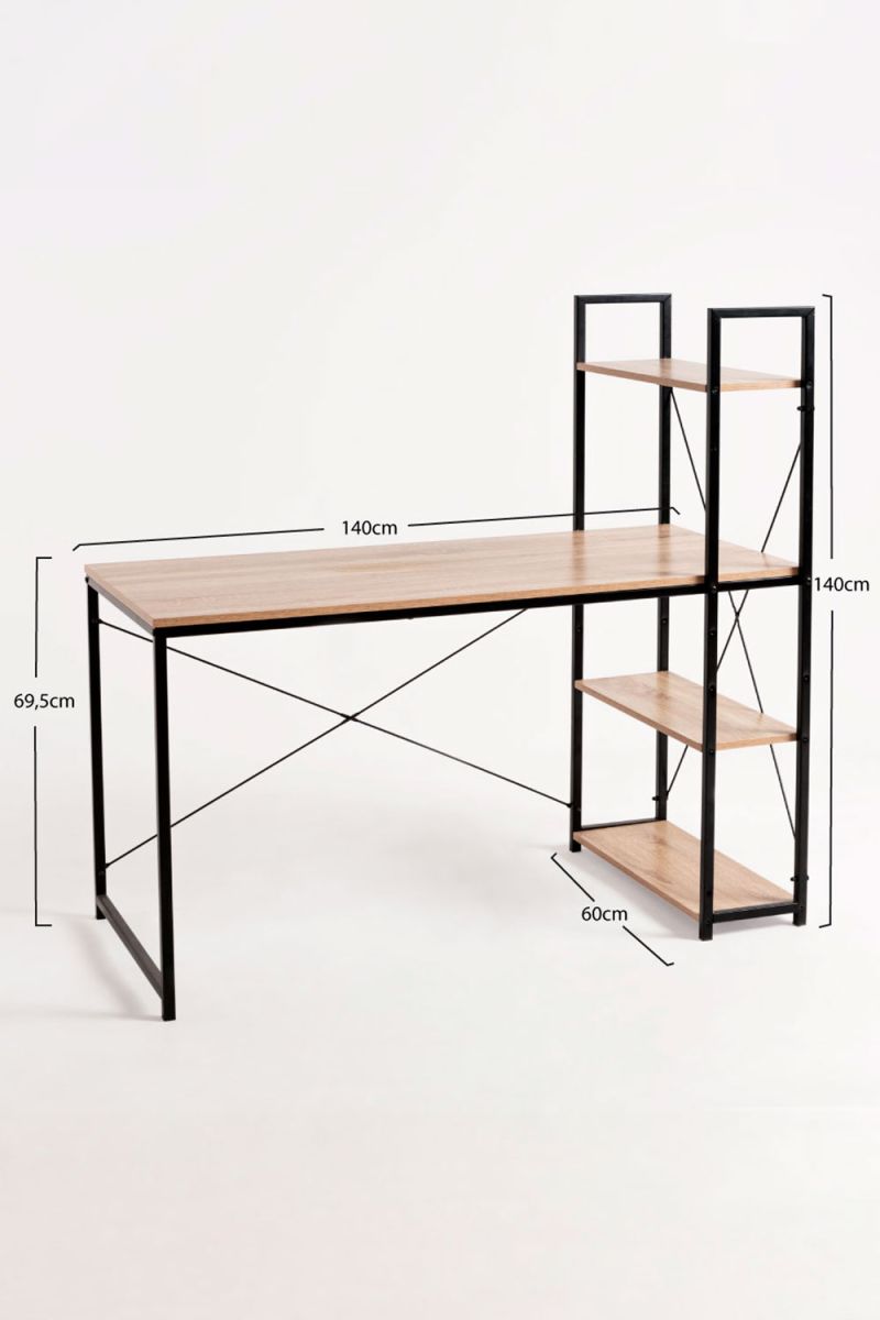 Secretária Kecil Preto 140 cm - Secretárias Secretária Kecil Preto 140 cm - Secretárias