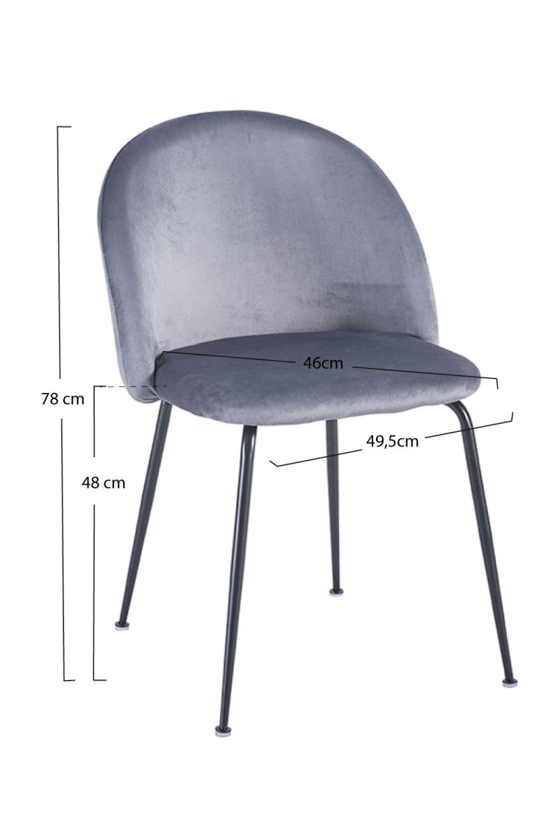 Cadeira Black Dalnia Veludo - A Cadeira de Sala de Jantar Perfeita