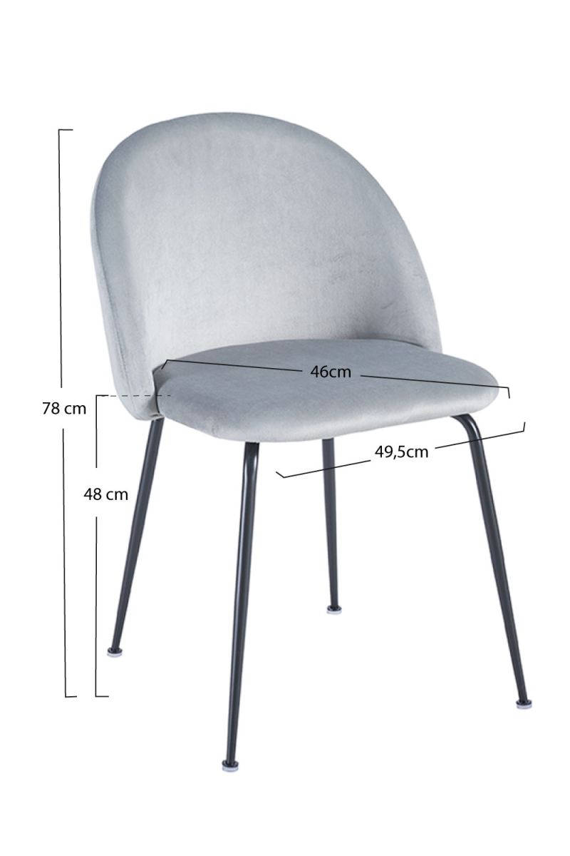 Cadeira Black Dalnia Veludo - A Cadeira de Sala de Jantar Perfeita