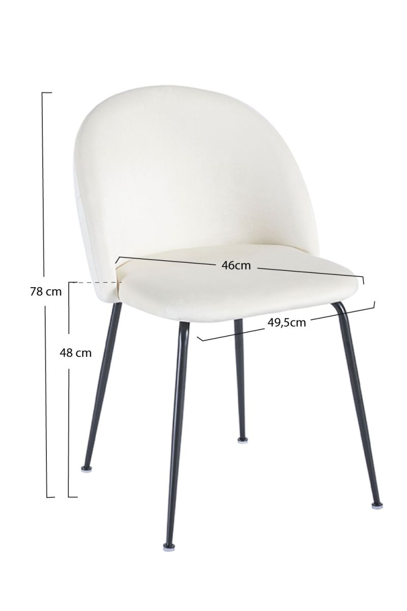 Cadeira Black Dalnia Veludo - A Cadeira de Sala de Jantar Perfeita