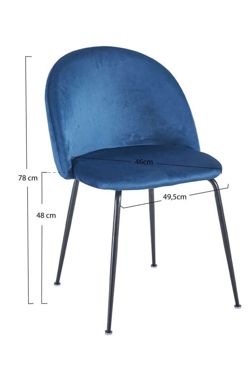 Cadeira Black Dalnia Veludo - A Cadeira de Sala de Jantar Perfeita