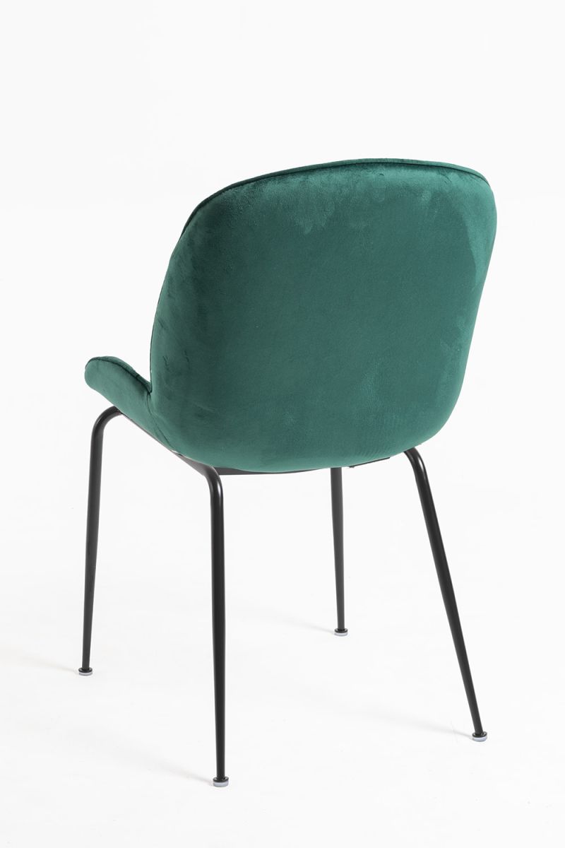 Cadeira Bille Black Veludo - Cadeiras Sala Jantar Cadeira Bille Black Veludo - Cadeiras Sala Jantar
