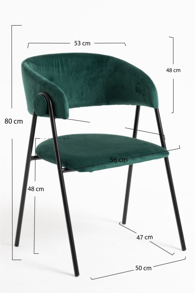 Cadeira Mihu Black Veludo - Cadeiras Sala Jantar Cadeira Mihu Black Veludo - Cadeiras Sala Jantar