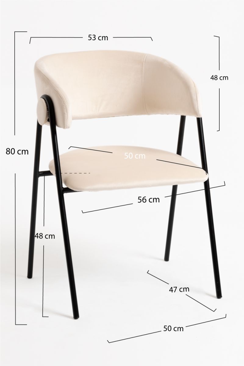 Cadeira Mihu Black Veludo - Cadeiras Sala Jantar Cadeira Mihu Black Veludo - Cadeiras Sala Jantar