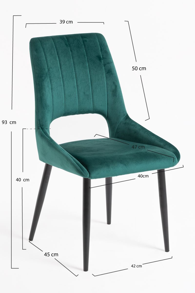 Cadeira Komi Veludo - Cadeiras Sala Jantar Cadeira Komi Veludo - Cadeiras Sala Jantar