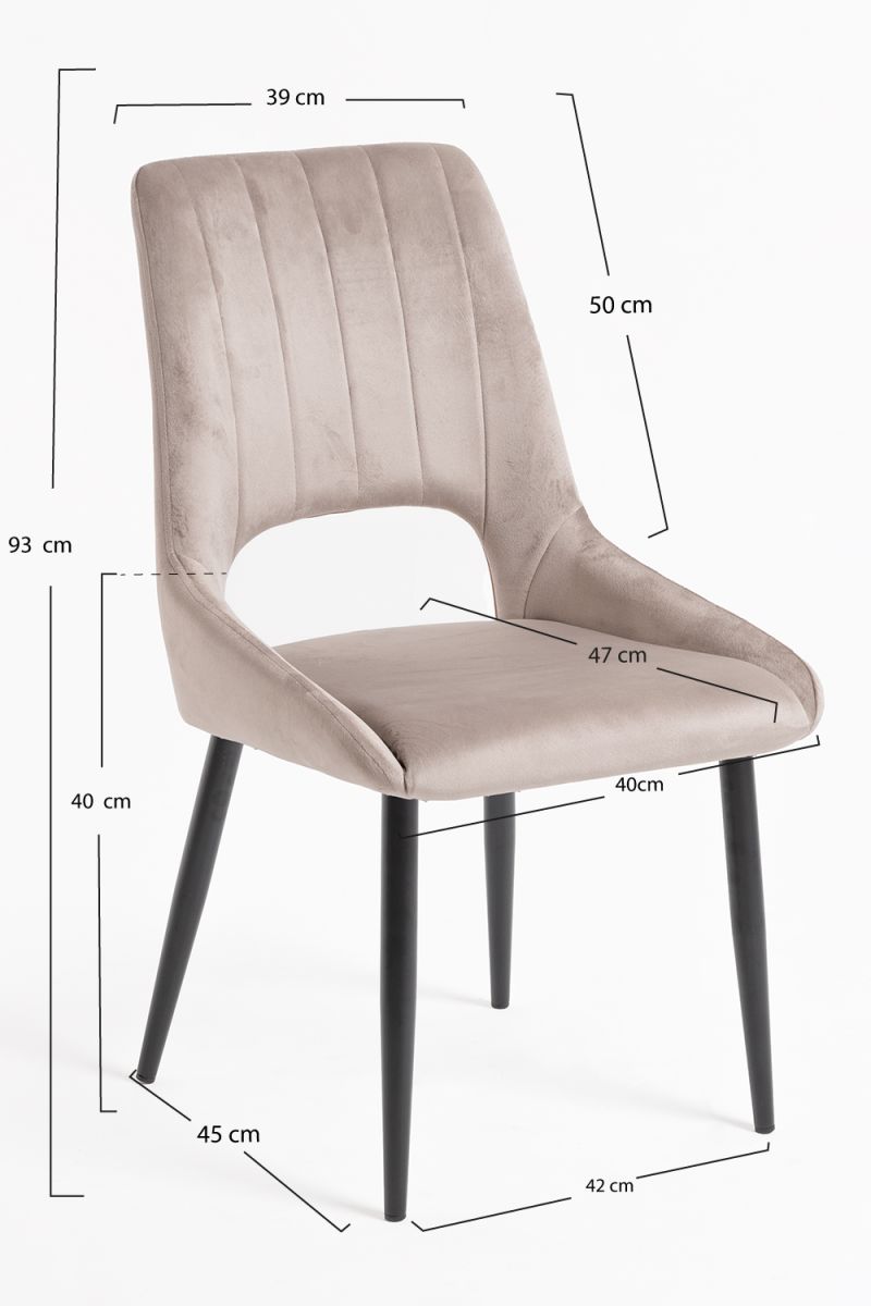 Cadeira Komi Veludo - Cadeiras Sala Jantar Cadeira Komi Veludo - Cadeiras Sala Jantar