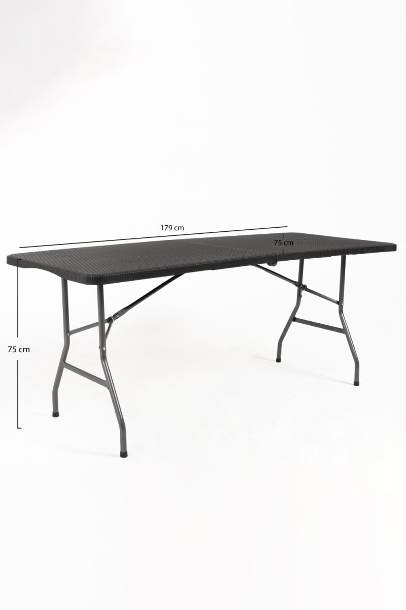 Mesa Resin Estilo Ratán - Mesas Jardim
