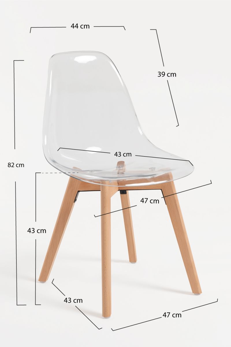 Cadeira Kelen Transparente - Um Desenho Belo para sua Casa