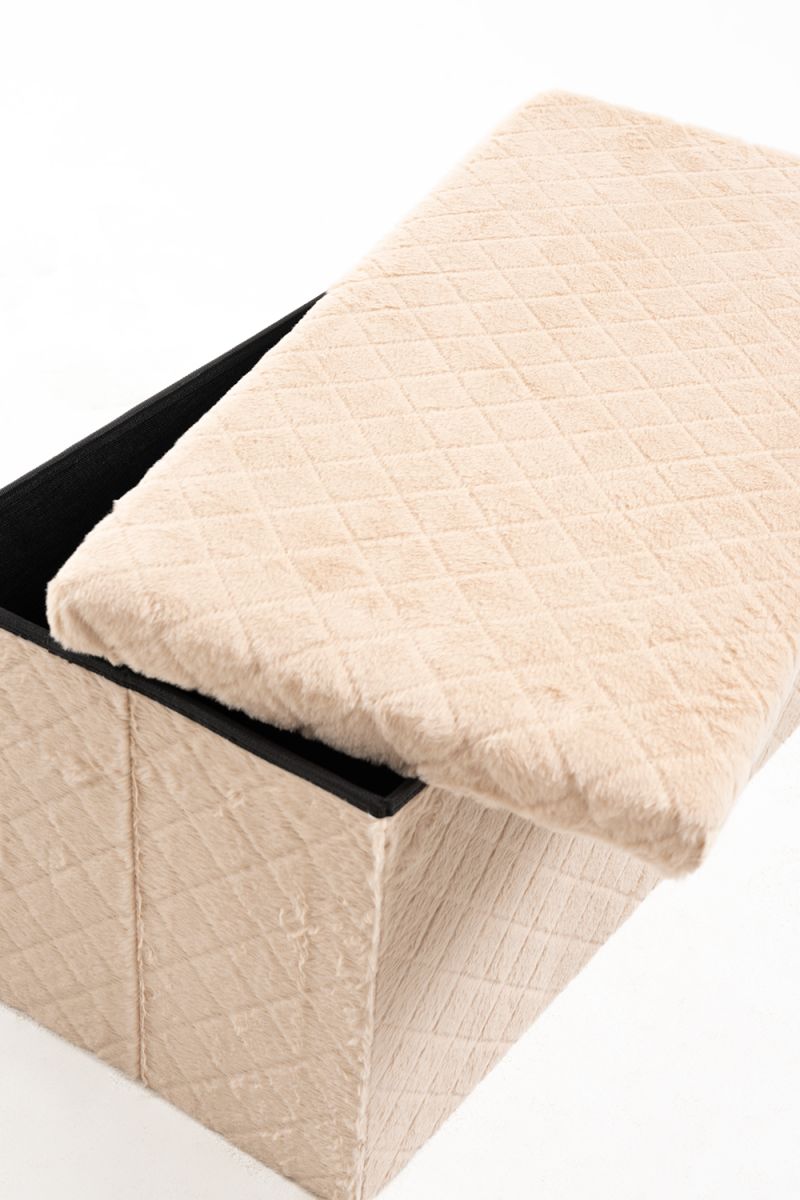 Pufe de armazenamento Dico 76 cm Veludo - o Puff de que Todos falam Pufe de armazenamento Dico 76 cm Veludo - o Puff de que Todos falam
