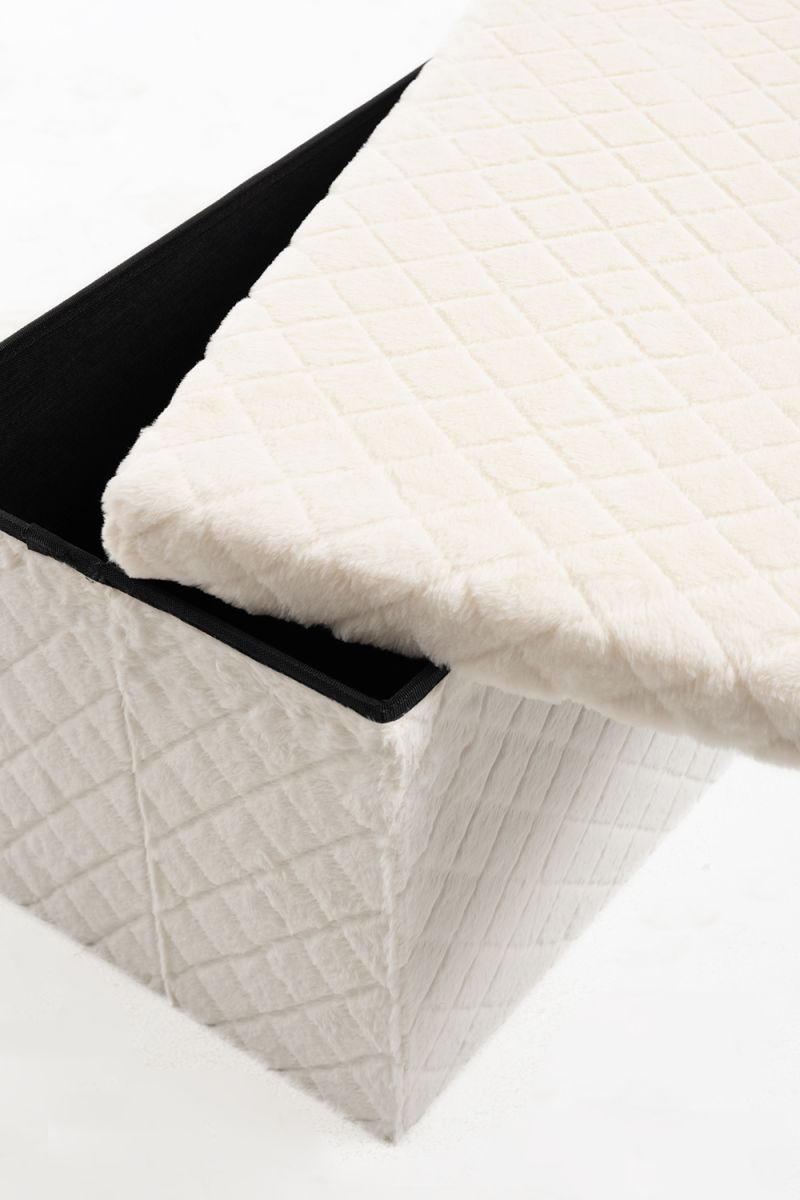 Pufe de armazenamento Dico 76 cm Veludo - o Puff de que Todos falam Pufe de armazenamento Dico 76 cm Veludo - o Puff de que Todos falam