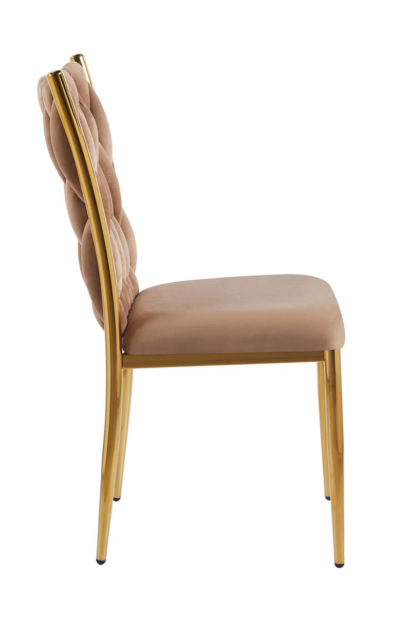 Cadeira Wiwen Golden Veludo - Cadeiras Sala Jantar Cadeira Wiwen Golden Veludo - Cadeiras Sala Jantar