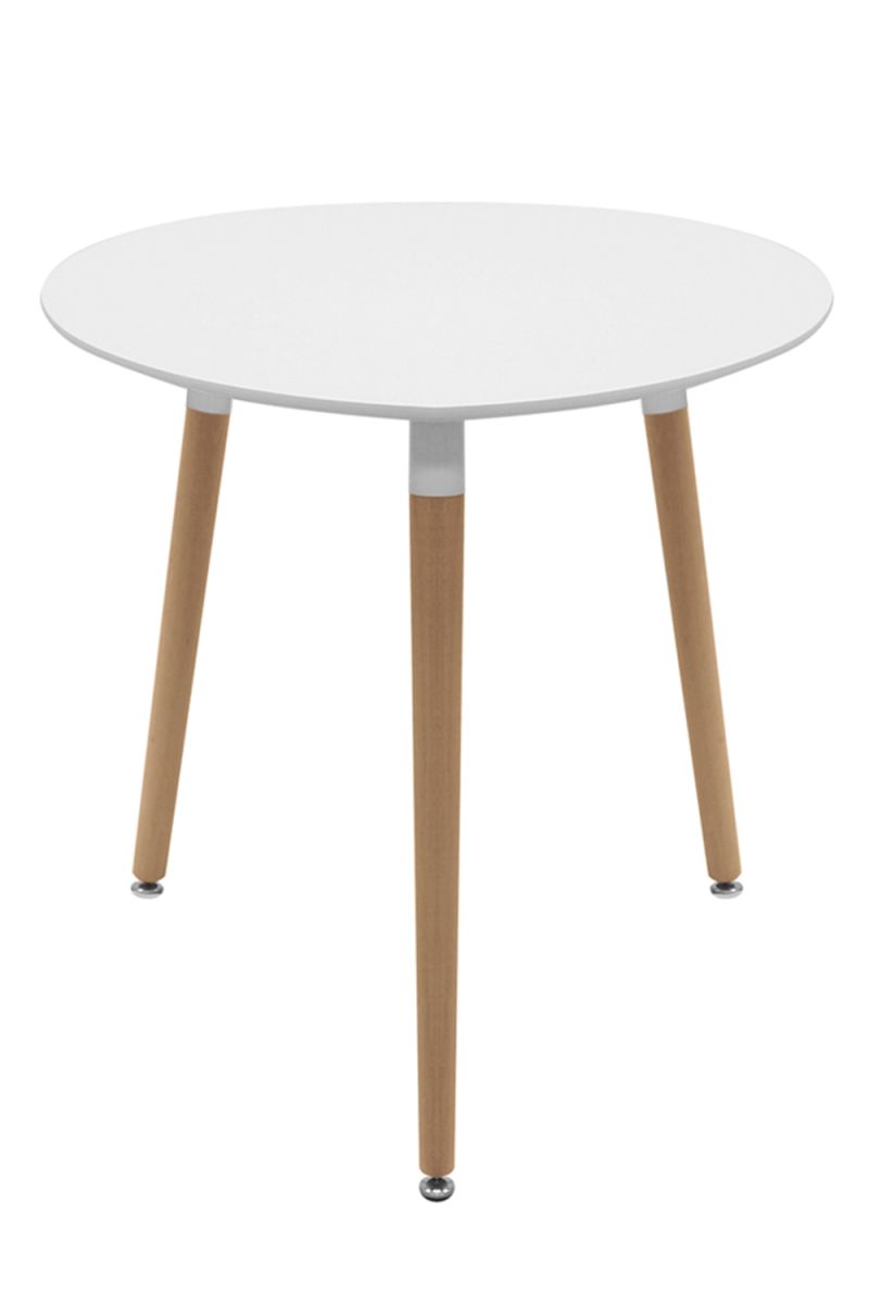 Conjunto Mesa Tower Redonda 80 cm Branca e Pack 2 Cadeiras Kelen - Conjuntos Conjunto Mesa Tower Redonda 80 cm Branca e Pack 2 Cadeiras Kelen - Conjuntos