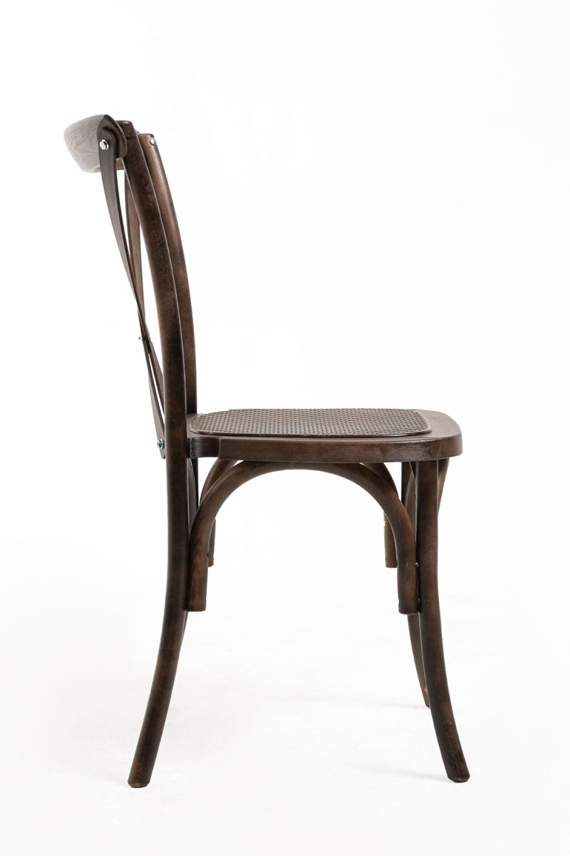 Pack de 4 Cadeiras Altea Em Polipropileno Com Efeito Rattan e Madeira - Um Classico em Cadeiras de Sala de Jantar