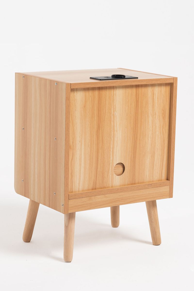 Mesa de cabeceira Spai com luz - Mesas Auxiliares Mesa de cabeceira Spai com luz - Mesas Auxiliares