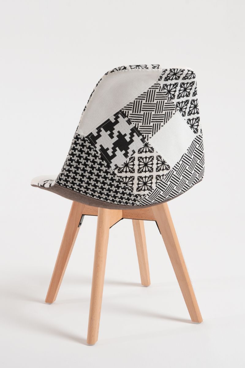 Pack 4 Cadeiras Synk Patchwork - Packs Cadeiras Sala Jantar Pack 4 Cadeiras Synk Patchwork - Packs Cadeiras Sala Jantar