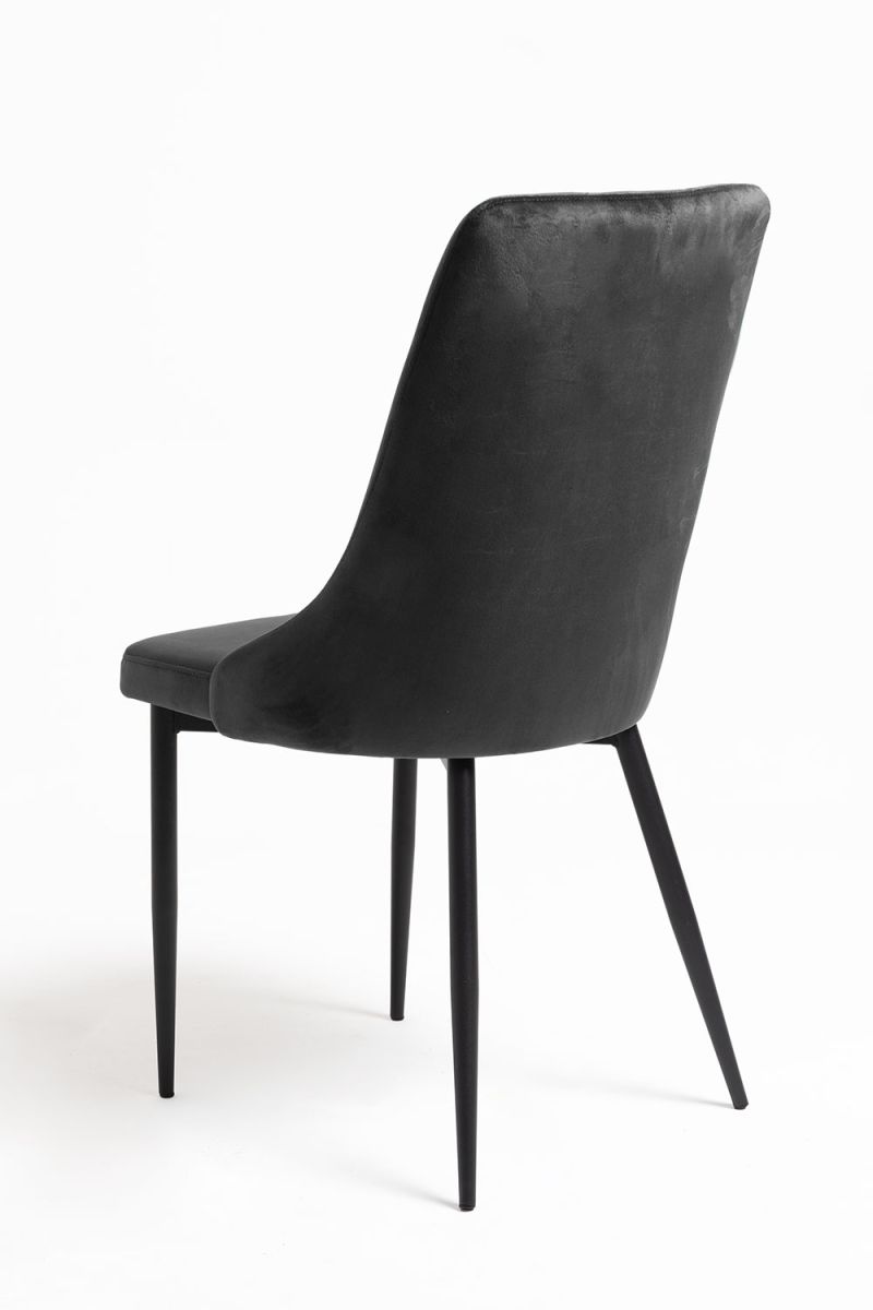 Cadeira Dolphin Black Veludo - Cadeiras Sala Jantar Cadeira Dolphin Black Veludo - Cadeiras Sala Jantar