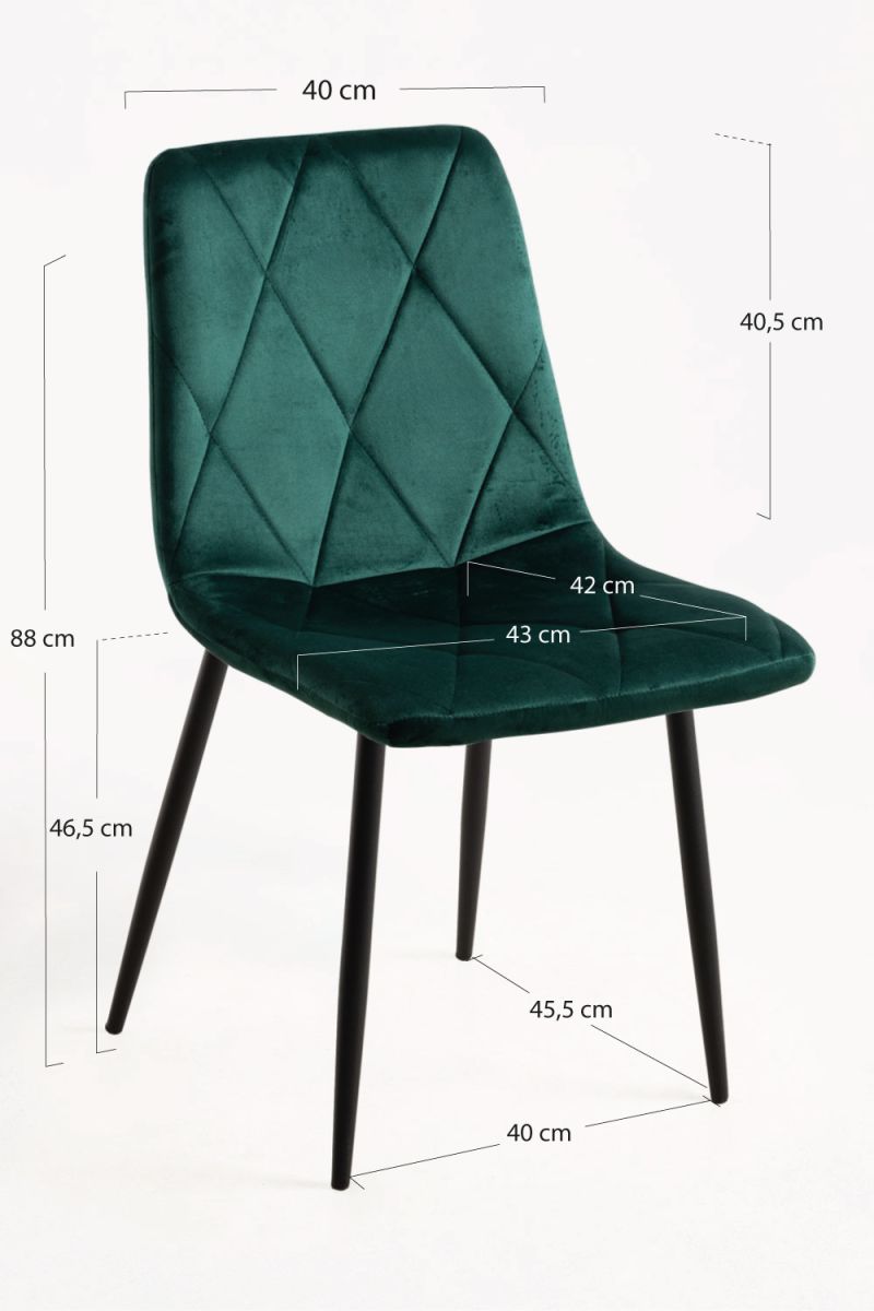Pack 6 Cadeiras Lyke Veludo - Packs Cadeiras Sala Jantar Pack 6 Cadeiras Lyke Veludo - Packs Cadeiras Sala Jantar