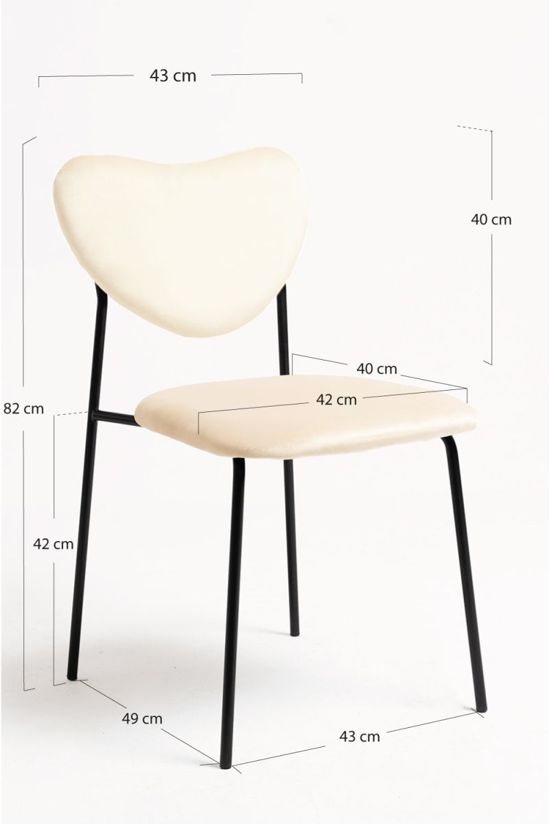 Cadeira Cora Black Veludo - Cadeiras Sala Jantar