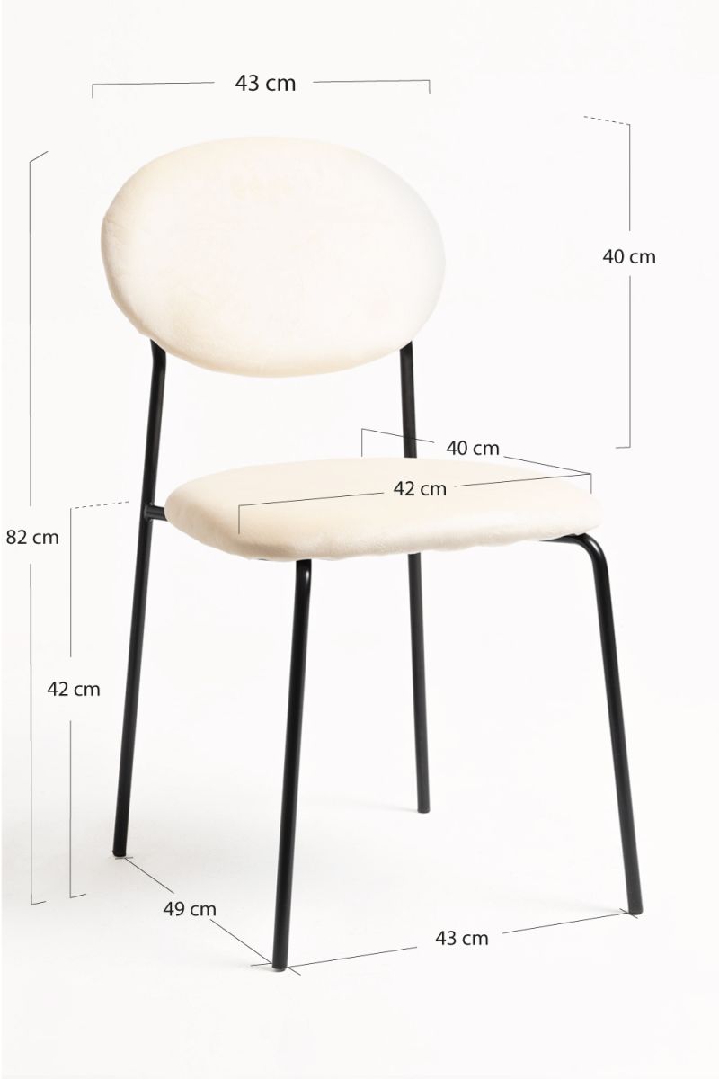 Cadeira Mida Black Veludo - Cadeiras Sala Jantar Cadeira Mida Black Veludo - Cadeiras Sala Jantar