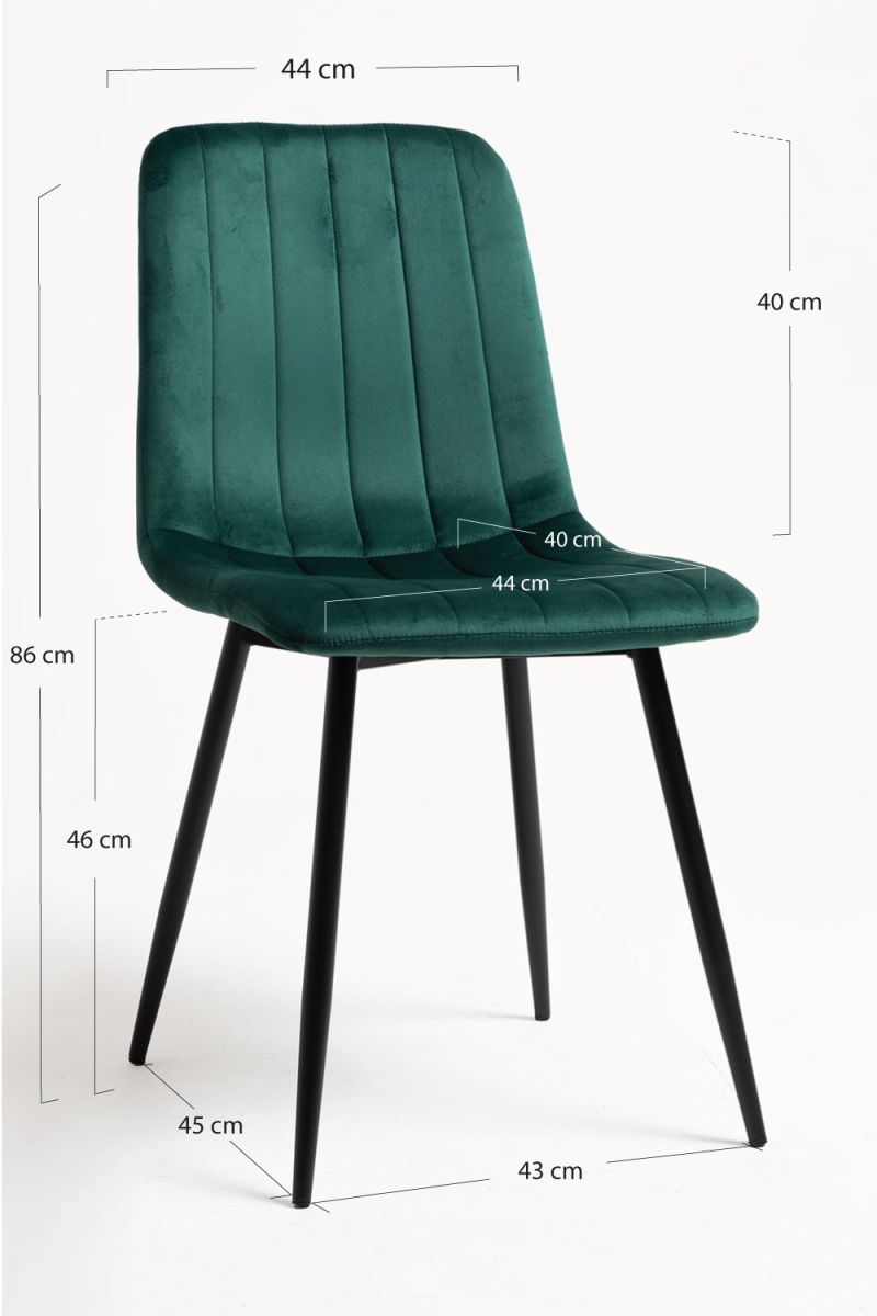 Cadeira Miller Black Veludo - Cadeiras Sala Jantar Cadeira Miller Black Veludo - Cadeiras Sala Jantar