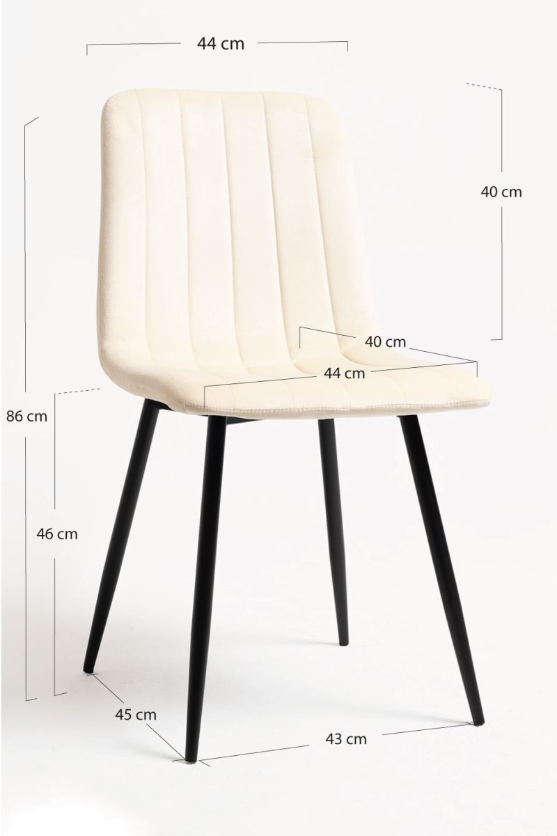 Cadeira Miller Black Veludo - Cadeiras Sala Jantar Cadeira Miller Black Veludo - Cadeiras Sala Jantar