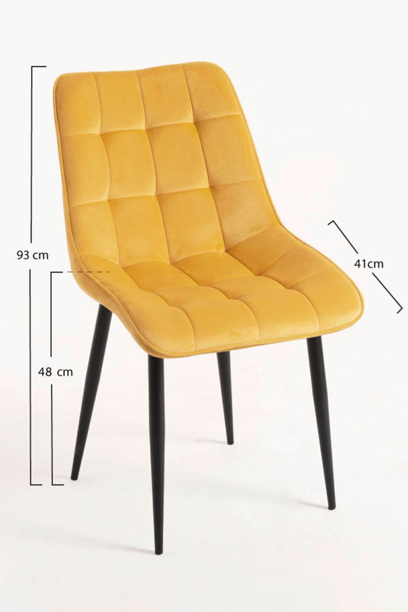 Pack 2 Cadeiras Cade Veludo - Packs Cadeiras Sala Jantar Pack 2 Cadeiras Cade Veludo - Packs Cadeiras Sala Jantar
