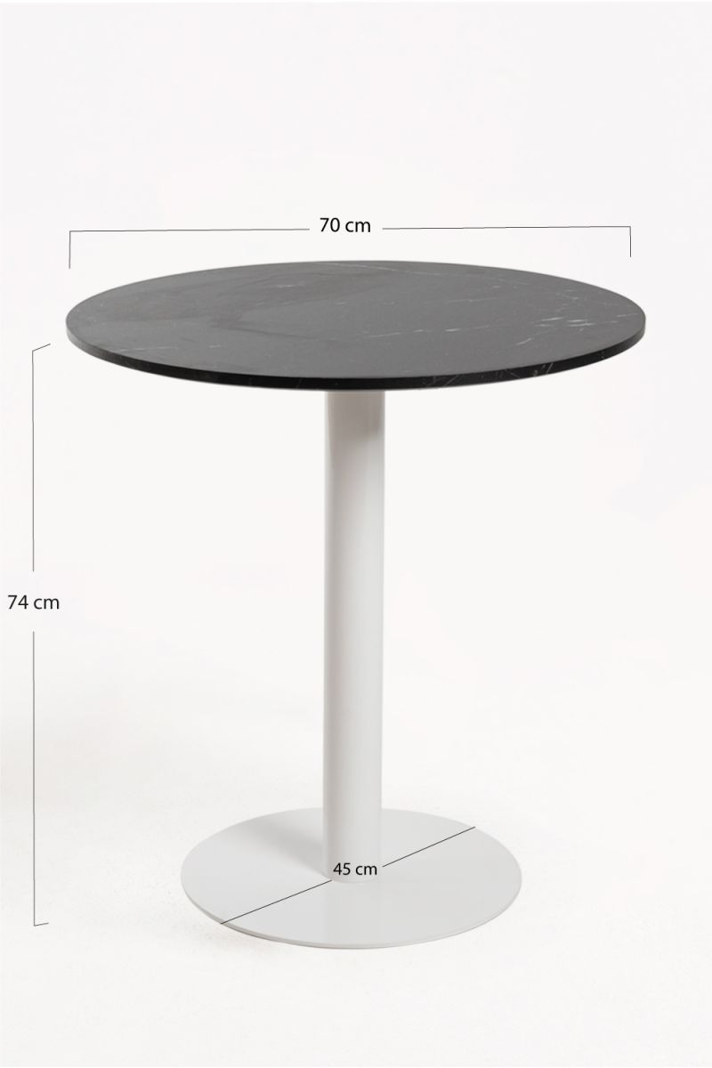Mesa Firro Redonda 70cm Branco Mesa Firro Redonda 70cm Branco