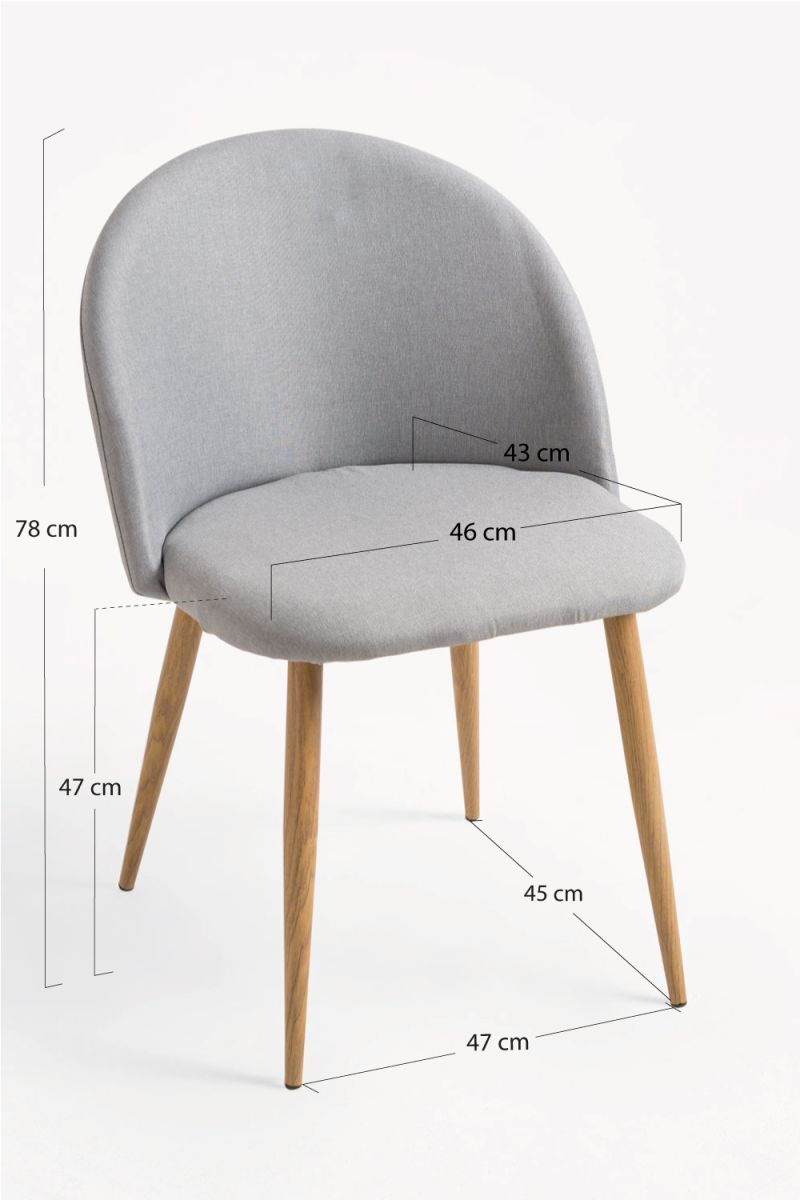 Pack 2 Cadeiras Vint Tecido - Packs Cadeiras Sala Jantar Pack 2 Cadeiras Vint Tecido - Packs Cadeiras Sala Jantar