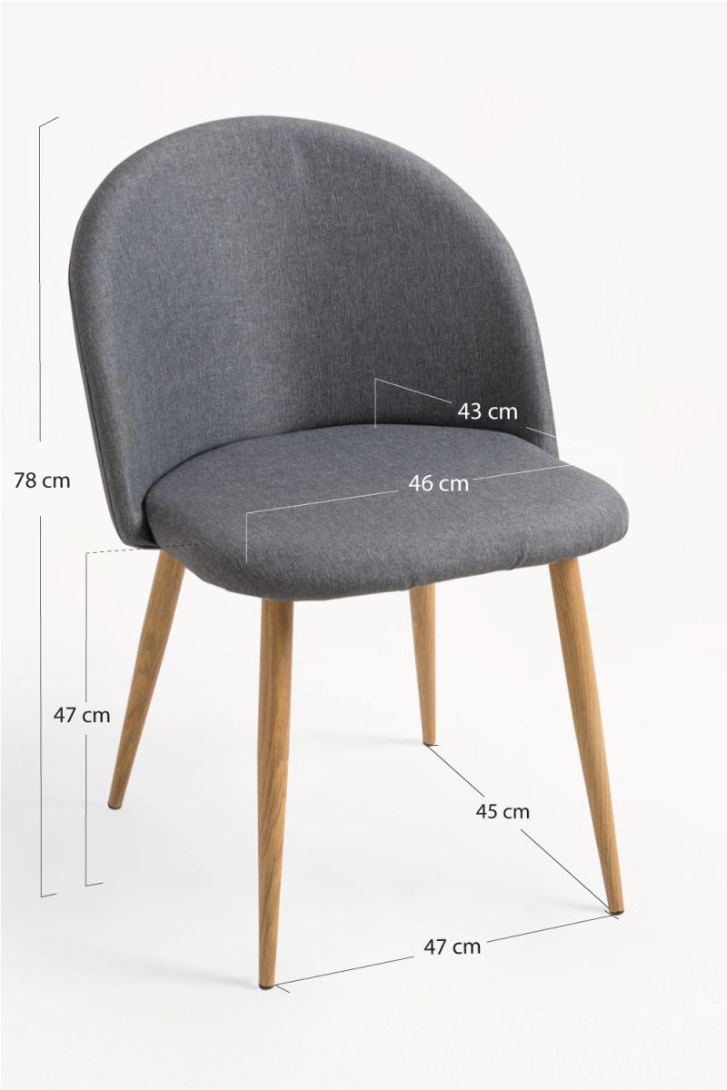 Pack 2 Cadeiras Vint Tecido - Packs Cadeiras Sala Jantar Pack 2 Cadeiras Vint Tecido - Packs Cadeiras Sala Jantar