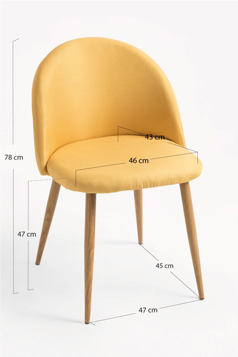 Pack 6 Cadeiras Vint Tecido - Packs Cadeiras Sala Jantar Pack 6 Cadeiras Vint Tecido - Packs Cadeiras Sala Jantar