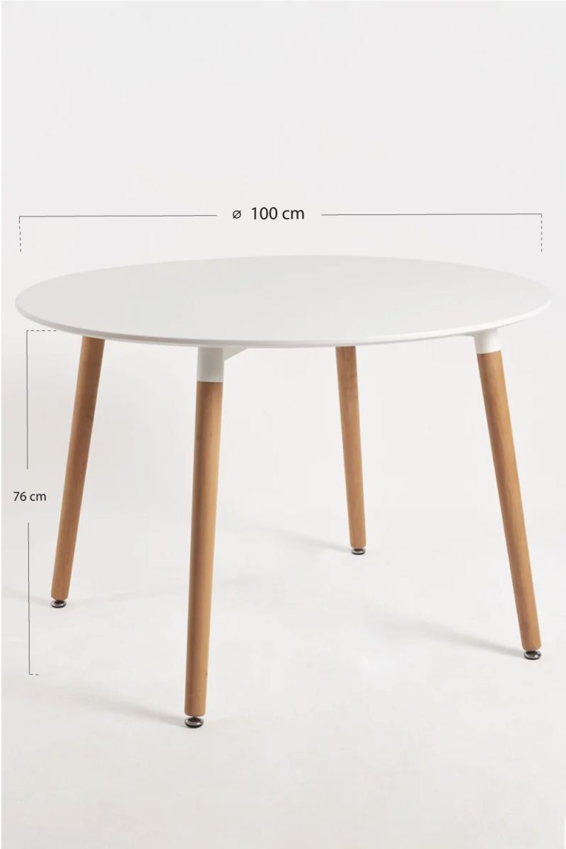 Mesa Tower Redonda 100 cm Branco: a Cadeira de Sala de Jantar Ideal Mesa Tower Redonda 100 cm Branco: a Cadeira de Sala de Jantar Ideal