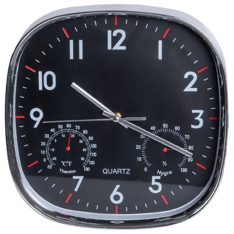 Relógio de Pared Quartz Cuadrado 30 x 30 cm - Decoração