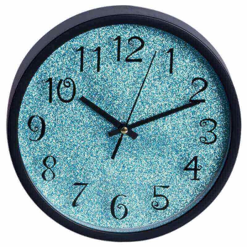 Relógio de Pared Shiny Azul Pequeño 20 cm - Decoração