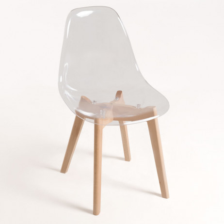 Cadeira Kelen Transparente - 1