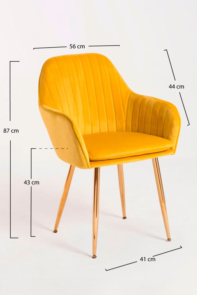 Cadeira Chic Golden - sua Cadeira de Sala de Jantar favorita Cadeira Chic Golden - sua Cadeira de Sala de Jantar favorita