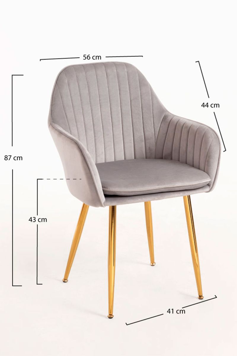 Cadeira Chic Golden - sua Cadeira de Sala de Jantar favorita Cadeira Chic Golden - sua Cadeira de Sala de Jantar favorita
