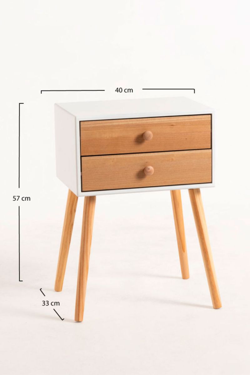 Mesa Olik 2 Gavetas - Mesas Auxiliares Mesa Olik 2 Gavetas - Mesas Auxiliares