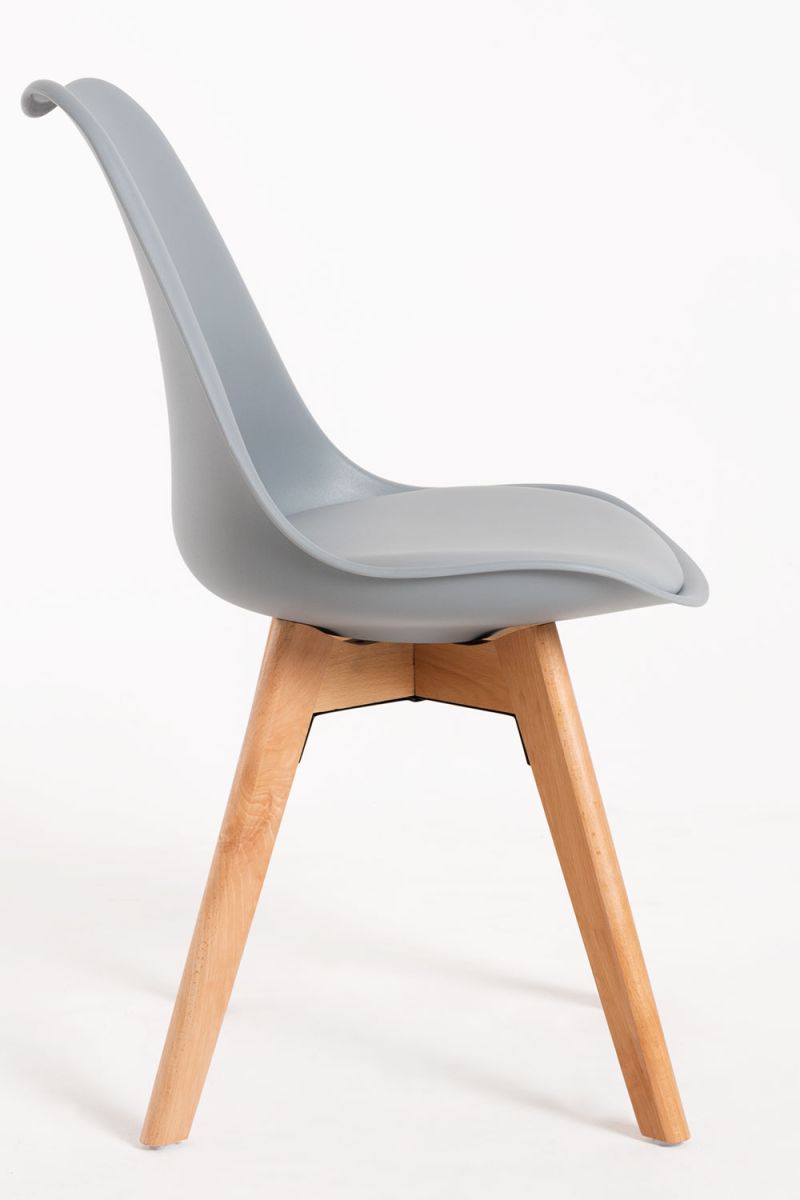 Conjunto Mesa Tower Redonda 80 cm Branca e Pack 4 Cadeiras Synk Basic - Conjuntos Conjunto Mesa Tower Redonda 80 cm Branca e Pack 4 Cadeiras Synk Basic - Conjuntos