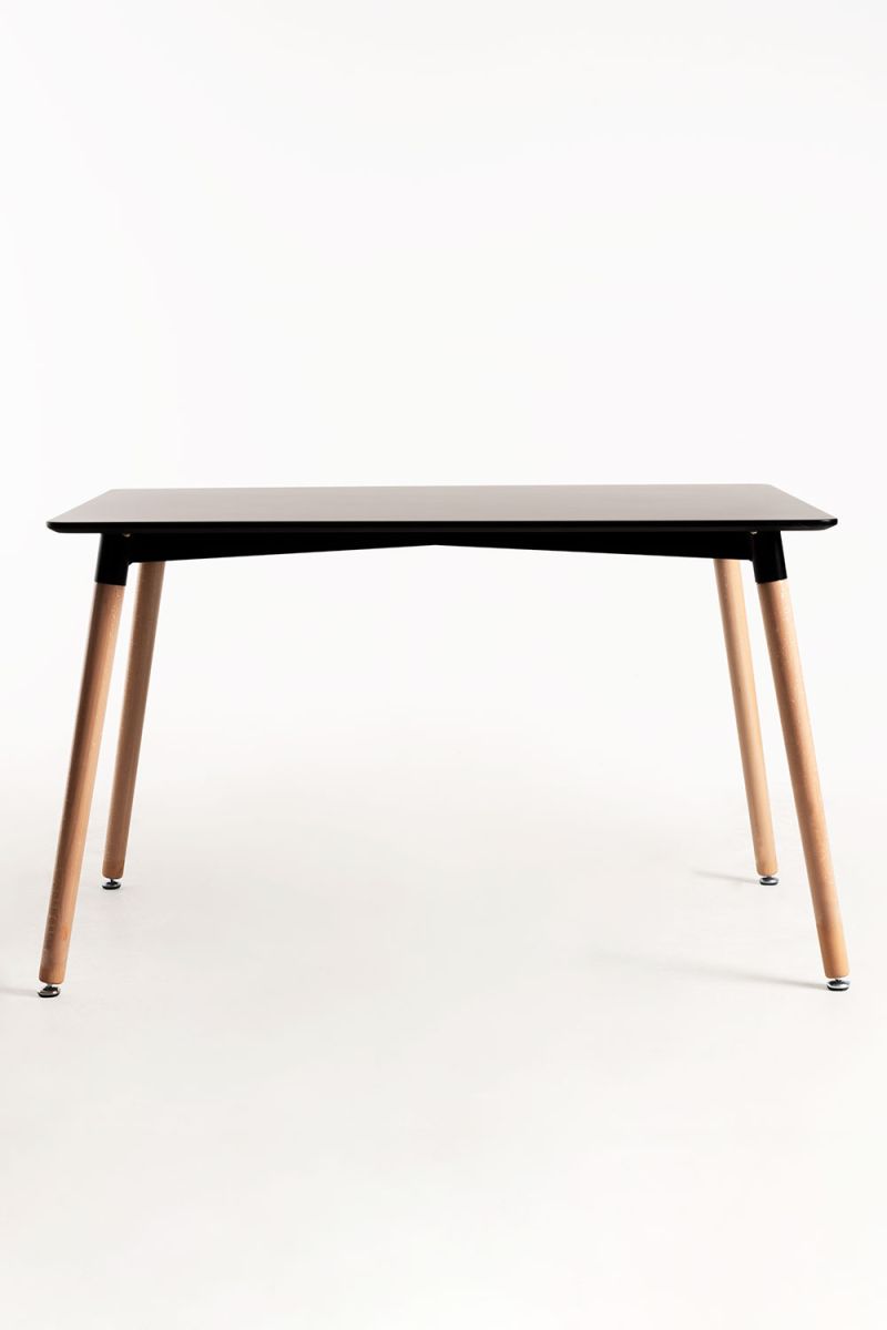 Conjunto Mesa Tower Retangular 120 x 80 cm Preta e Pack 4 Cadeiras Synk Basic - Ofertas Black Friday Conjunto Mesa Tower Retangular 120 x 80 cm Preta e Pack 4 Cadeiras Synk Basic - Ofertas Black Friday