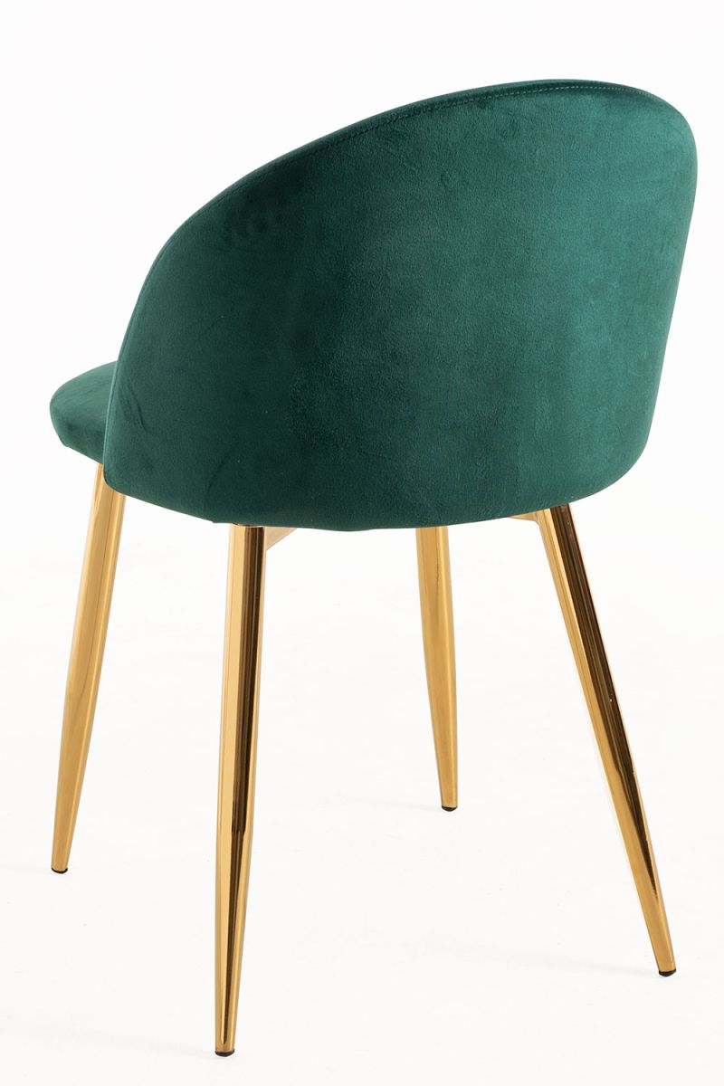 Pack 2 Cadeiras Vint Veludo Golden - Packs Cadeiras Sala Jantar Pack 2 Cadeiras Vint Veludo Golden - Packs Cadeiras Sala Jantar